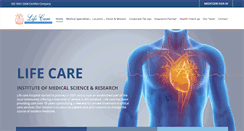 Desktop Screenshot of lifecare.co.in