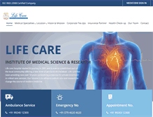 Tablet Screenshot of lifecare.co.in