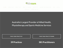 Tablet Screenshot of lifecare.com.au