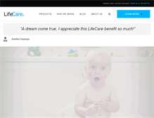 Tablet Screenshot of lifecare.com