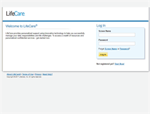 Tablet Screenshot of lcc30.lifecare.com